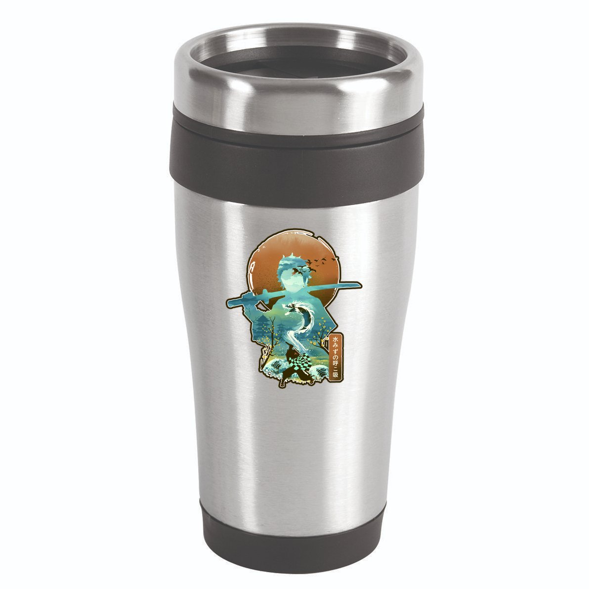 Ukiyo Breath Of Water Samurai 16oz Travel Tumbler