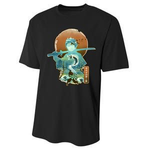 Ukiyo Breath Of Water Samurai Performance Sprint T-Shirt