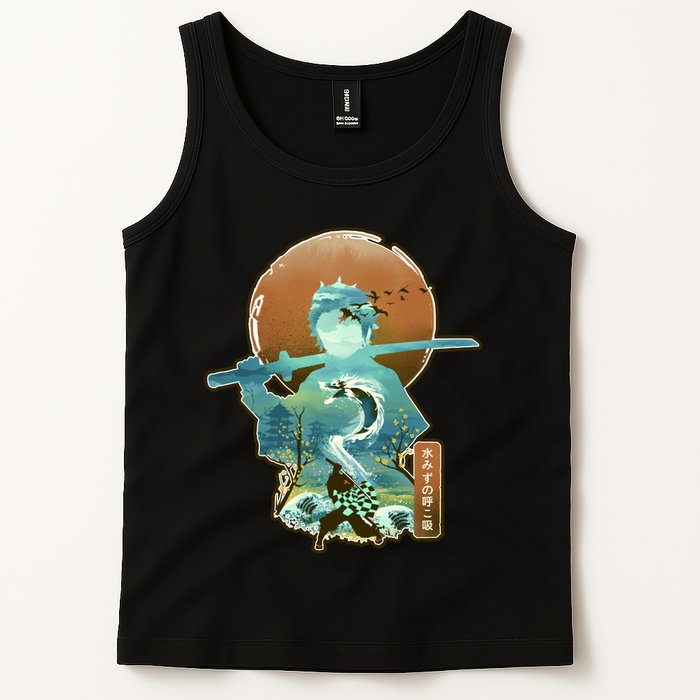 Ukiyo Breath Of Water Samurai Tank Top