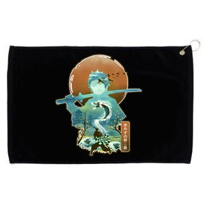 Ukiyo Breath Of Water Samurai Grommeted Golf Towel