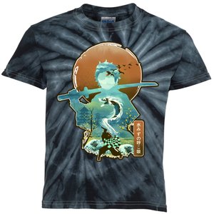 Ukiyo Breath Of Water Samurai Kids Tie-Dye T-Shirt