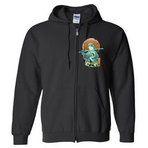 Ukiyo Breath Of Water Samurai Full Zip Hoodie