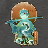 Ukiyo Breath Of Water Samurai Vector Backpack