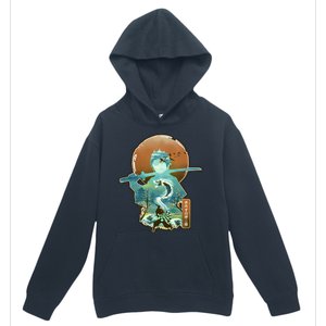 Ukiyo Breath Of Water Samurai Urban Pullover Hoodie