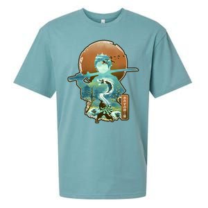 Ukiyo Breath Of Water Samurai Sueded Cloud Jersey T-Shirt