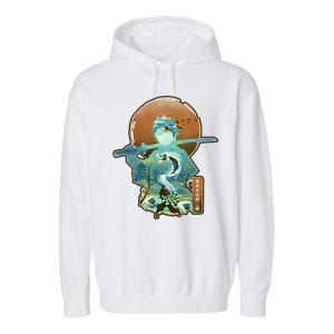 Ukiyo Breath Of Water Samurai Garment-Dyed Fleece Hoodie