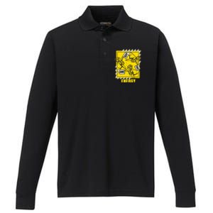 Universitygold Keep That Same Energy Varsitygold Color Performance Long Sleeve Polo