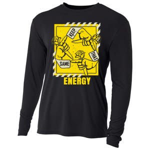 Universitygold Keep That Same Energy Varsitygold Color Cooling Performance Long Sleeve Crew