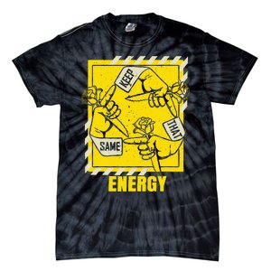 Universitygold Keep That Same Energy Varsitygold Color Tie-Dye T-Shirt