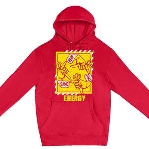 Universitygold Keep That Same Energy Varsitygold Color Premium Pullover Hoodie