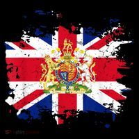 United Kingdom UK Great Britain British Flag Coat Of Arms Long Sleeve Shirt