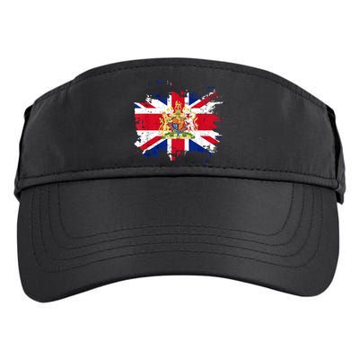 United Kingdom UK Great Britain British Flag Coat Of Arms Adult Drive Performance Visor