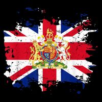 United Kingdom UK Great Britain British Flag Coat Of Arms Baby Bodysuit