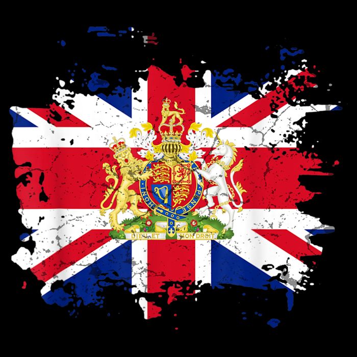 United Kingdom UK Great Britain British Flag Coat Of Arms Baby Bodysuit