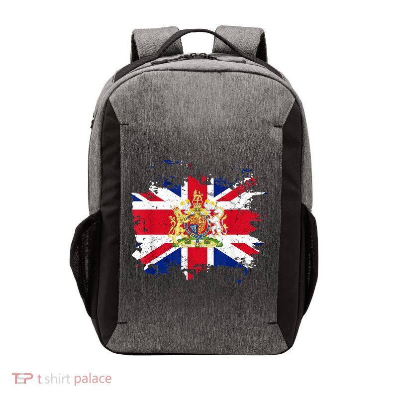United Kingdom UK Great Britain British Flag Coat Of Arms Vector Backpack
