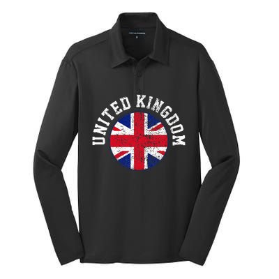 United Kingdom Silk Touch Performance Long Sleeve Polo