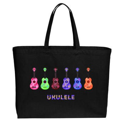 Ukulele Cotton Canvas Jumbo Tote