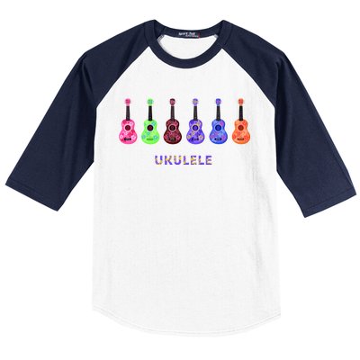 Ukulele Baseball Sleeve Shirt