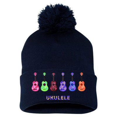 Ukulele Pom Pom 12in Knit Beanie