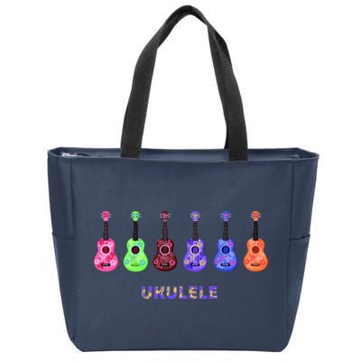 Ukulele Zip Tote Bag