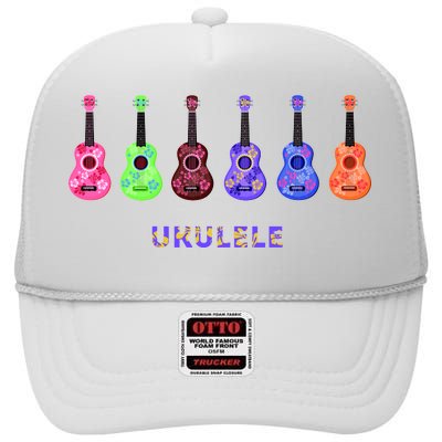 Ukulele High Crown Mesh Back Trucker Hat