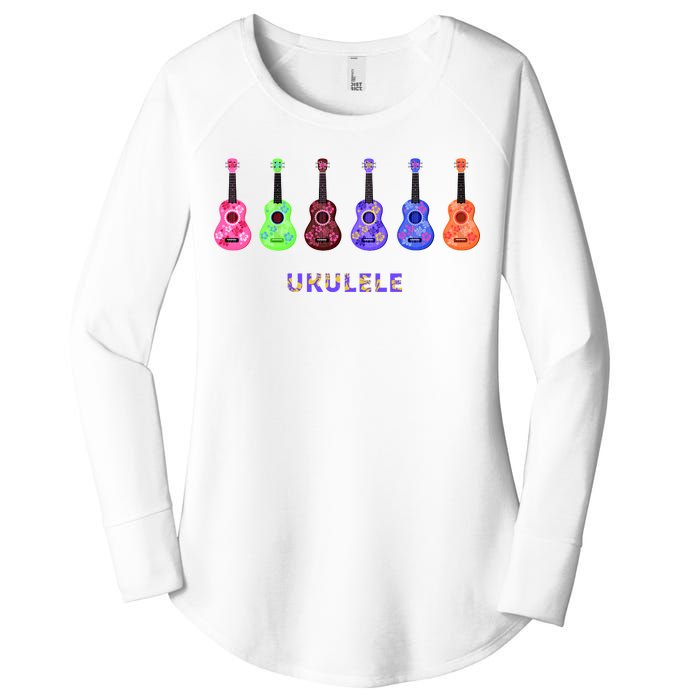 Ukulele Women's Perfect Tri Tunic Long Sleeve Shirt