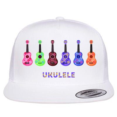 Ukulele Flat Bill Trucker Hat