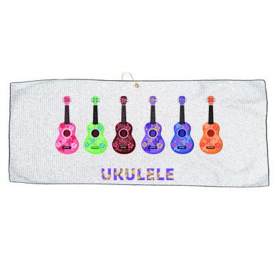 Ukulele Large Microfiber Waffle Golf Towel