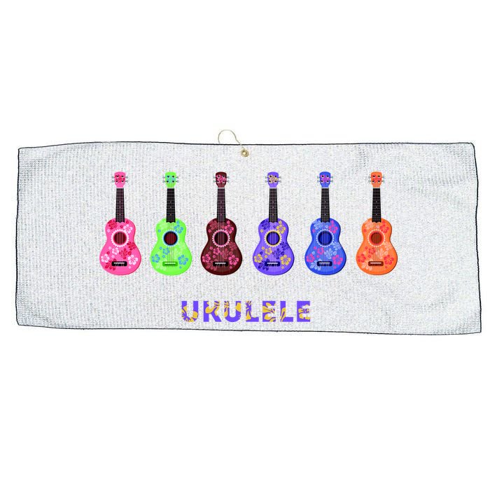 Ukulele Large Microfiber Waffle Golf Towel