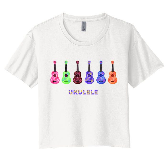 Ukulele Women's Crop Top Tee