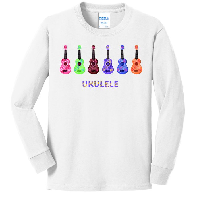 Ukulele Kids Long Sleeve Shirt