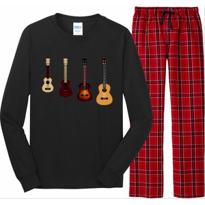 Ukulele Quad Long Sleeve Pajama Set