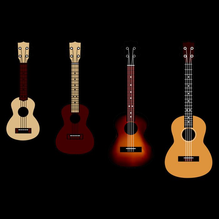 Ukulele Quad 16 in Basic Backpack