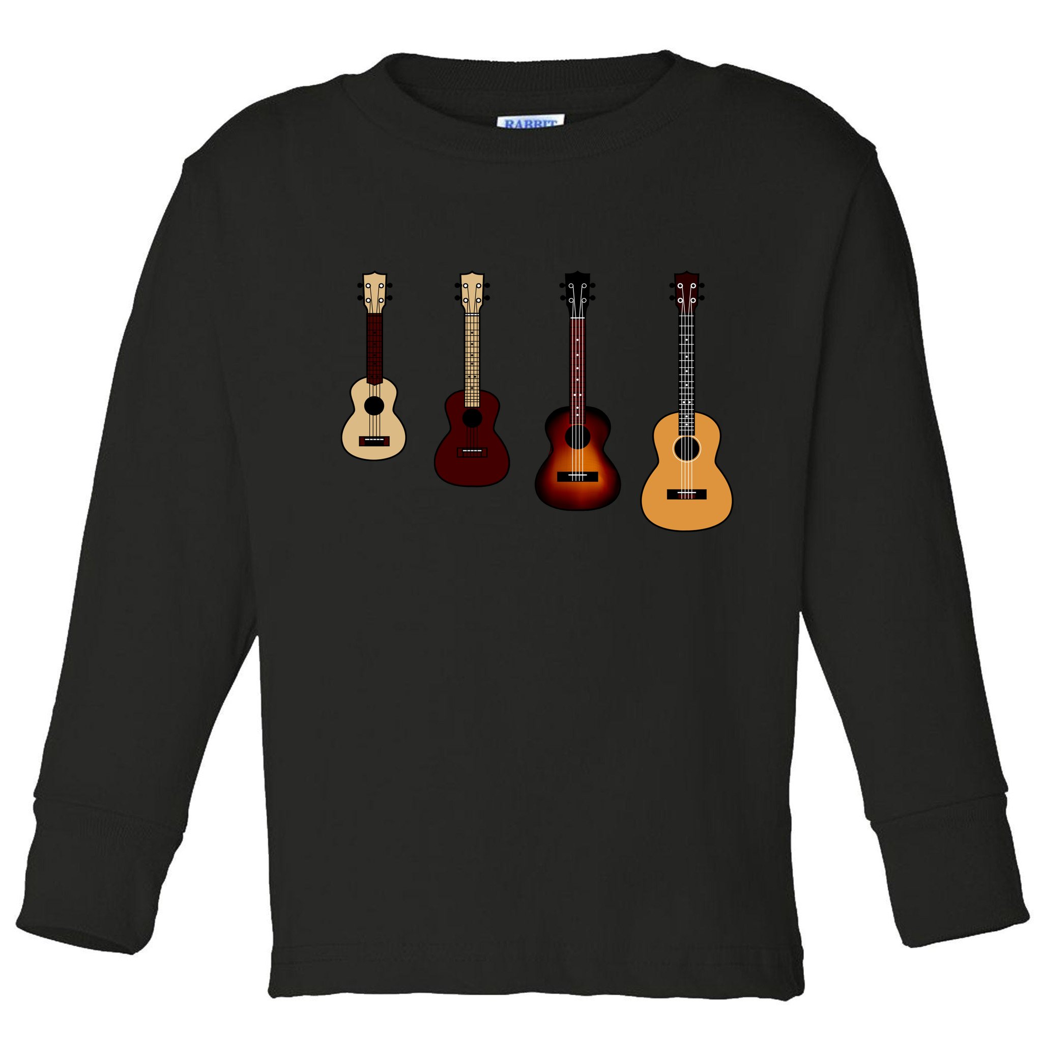 Ukulele Quad Toddler Long Sleeve Shirt