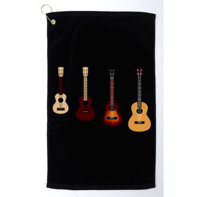 Ukulele Quad Platinum Collection Golf Towel