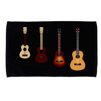 Ukulele Quad Microfiber Hand Towel