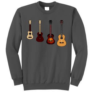 Ukulele Quad Tall Sweatshirt