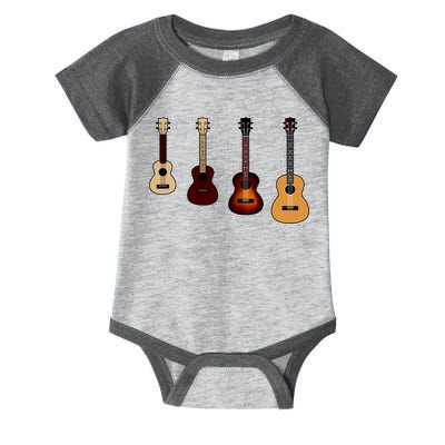 Ukulele Quad Infant Baby Jersey Bodysuit