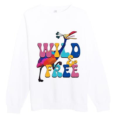 Up Kevin Wild And Free Kevin Up Fantasyland Funny Family Vacation Matching Premium Crewneck Sweatshirt