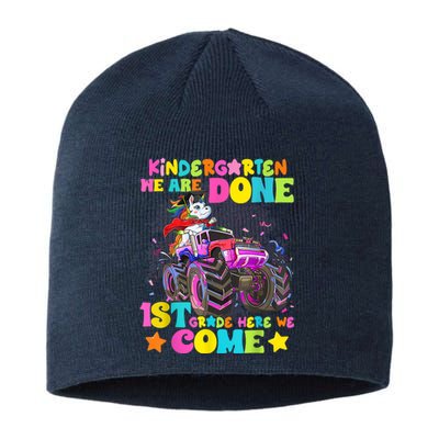 Unicorn Kindergarten We Are Done 1st Grade Here We Come Sustainable Beanie