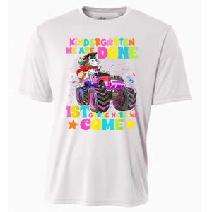 Unicorn Kindergarten We Are Done 1st Grade Here We Come Cooling Performance Crew T-Shirt