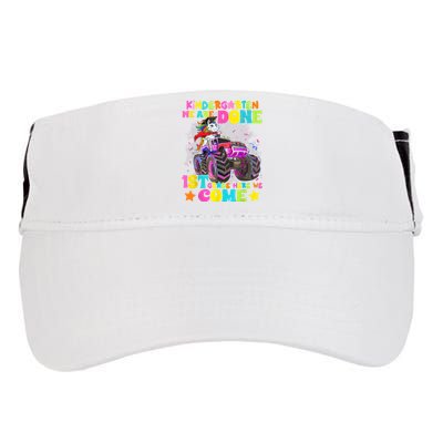 Unicorn Kindergarten We Are Done 1st Grade Here We Come Adult Drive Performance Visor