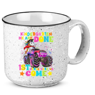 Unicorn Kindergarten We Are Done 1st Grade Here We Come 15oz Campfire Ceramic Mug