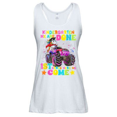 Unicorn Kindergarten We Are Done 1st Grade Here We Come Ladies Essential Flowy Tank