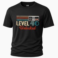 Unlocked Level 40 Birthday Cooling Performance Crew T-Shirt