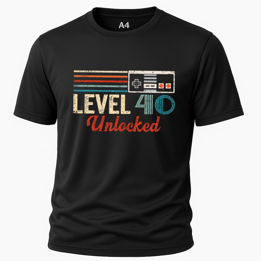 Unlocked Level 40 Birthday Cooling Performance Crew T-Shirt