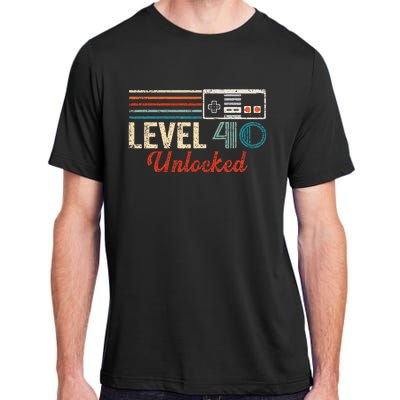 Unlocked Level 40 Birthday Adult ChromaSoft Performance T-Shirt