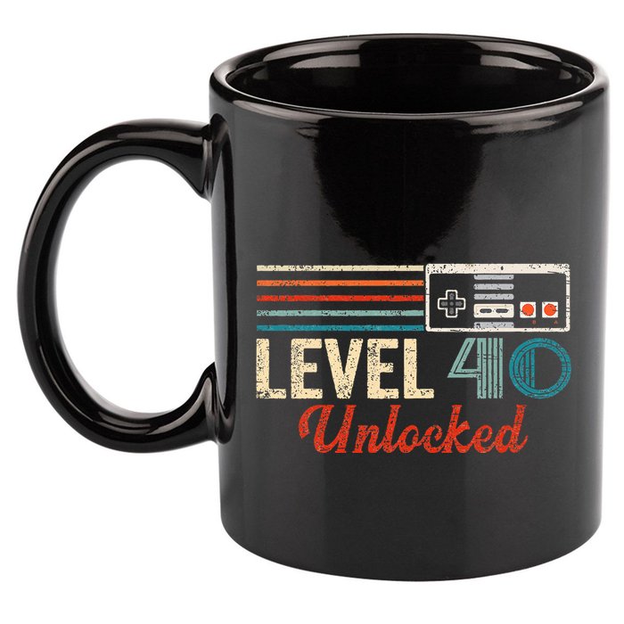 Unlocked Level 40 Birthday 11oz C Handle Ceramic Mug