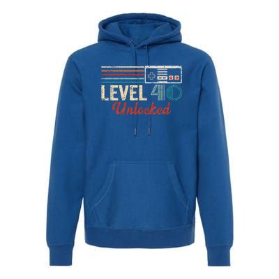 Unlocked Level 40 Birthday Premium Hoodie