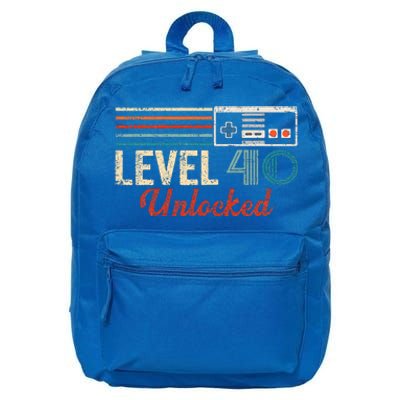 Unlocked Level 40 Birthday 16 in Basic Backpack